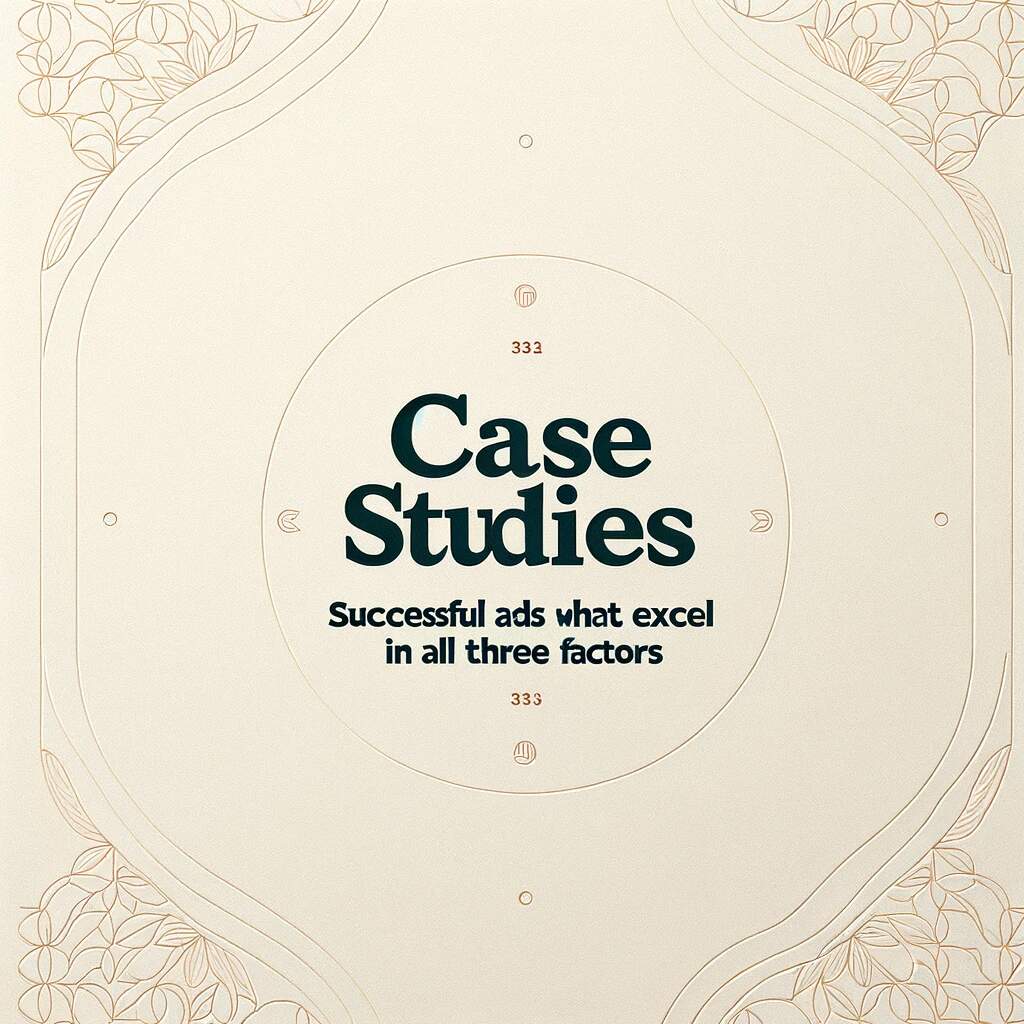 Case studies: Successful ads that excel in all three factors